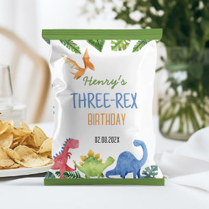 Niedlicher Dinosaurier Drei-rex Geburtstag Chip Be Flyer