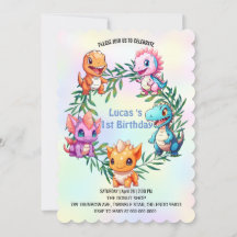 Niedlicher Dinosaurier Dschungel Schule Kindergebu