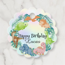 Niedlicher Dinosaurier Dschungel Schule Kindergebu Geschenkanhänger