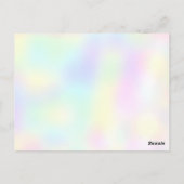 Niedlicher Dinosaurier Dschungel Schule Kindergebu Postkarte (Rückseite)