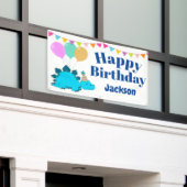 Niedlicher Dinosaurier| Eigener Glückwunsch zum Ge Banner (Äußeres Gebäude)