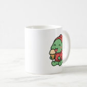 Niedlicher Dinosaurier Eiscreme - Spaß Kaffee Tass Kaffeetasse (VorderseiteRechts)
