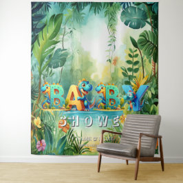 Niedlicher Dinosaurier-Hintergrund Wandteppich