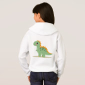 niedlicher Dinosaurier Hoodie (Schwarz voll)