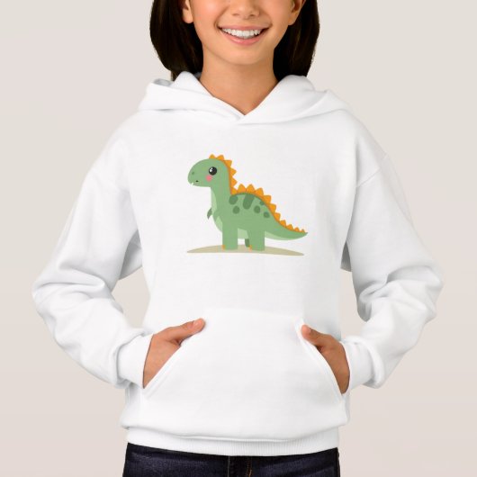 niedlicher Dinosaurier Hoodie (Vorderseite)