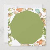 niedlicher Dinosaurier im Ei rawi eine Jungendusch Einladung (Rückseite)