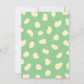 Niedlicher Dinosaurier in Ei rawi seine Kinderdusc Einladung (Rückseite)