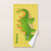 Niedlicher Dinosaurier individuelle Name und Set f (Handtuch)