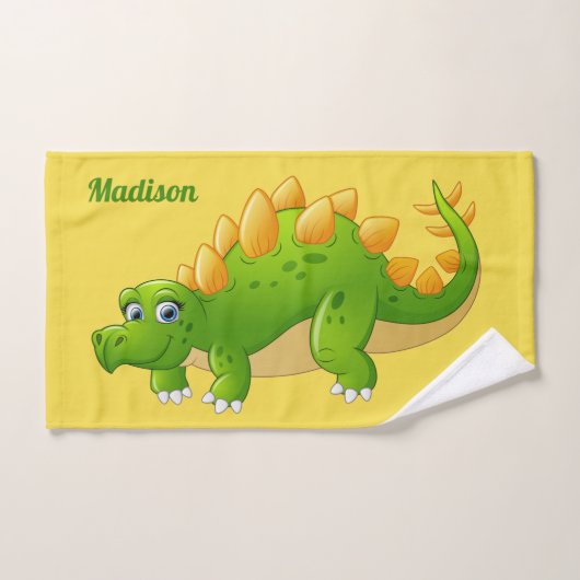 Niedlicher Dinosaurier individuelle Name und Set f (Handtuch)