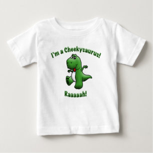 Niedlicher Dinosaurier ist ein Cheekysaurus Baby T-shirt