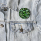 Niedlicher Dinosaurier ist ein Cheekysaurus Button (Beispiel)