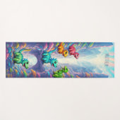 Niedlicher Dinosaurier Kinder Yogamat mit individu Yogamatte (Vorderseite (Horizontal))