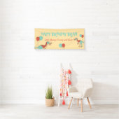 Niedlicher Dinosaurier-Kinderbanner Banner (Insitu)