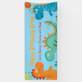 Niedlicher Dinosaurier-Kinderbanner Banner (Vertikal)