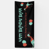 Niedlicher Dinosaurier-Kinderbanner Banner (Vertikal)