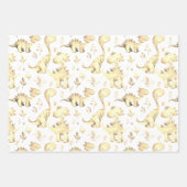 Niedlicher Dinosaurier-Kindergeburtstag Geschenkpapier Set (Vorderseite 3)