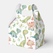 Niedlicher Dinosaurier-Kindergeburtstag Geschenkschachtel (Rückseite)