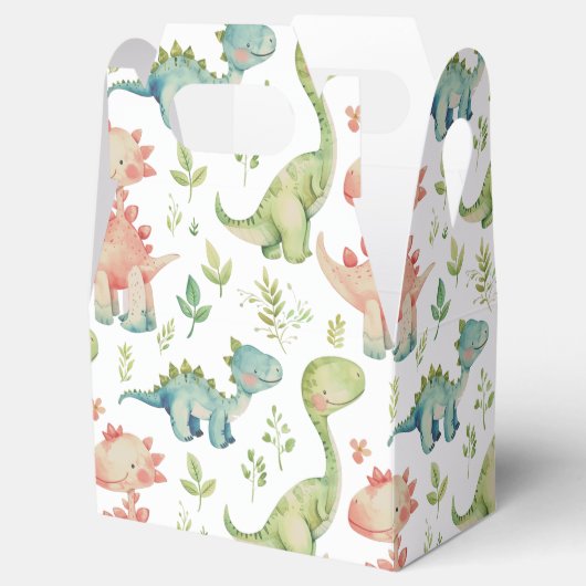 Niedlicher Dinosaurier-Kindergeburtstag Geschenkschachtel (Geöffnet)