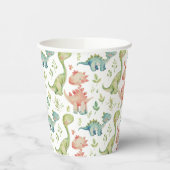 Niedlicher Dinosaurier-Kindergeburtstag Pappbecher (Links)