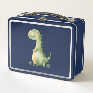 Niedlicher Dinosaurier Metall Brotdose