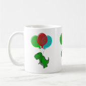 Niedlicher Dinosaurier mit Balloonen Kaffeetasse (Links)