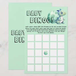 Niedlicher Dinosaurier mit Ei Baby Bingo Game Flye