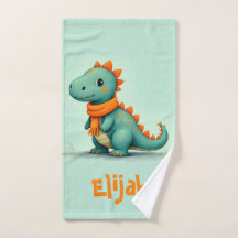 Niedlicher Dinosaurier mit einem Orangen Scarf