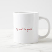 Niedlicher Dinosaurier mit Herz Jumbo-Tasse (Rechts)