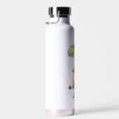 Niedlicher Dinosaurier mit Kindername Trinkflasche (Rechts)