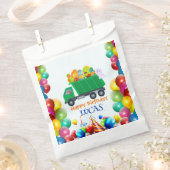 Niedlicher Dinosaurier Müllwagen Ballon Geburtstag Geschenktütchen (Ausgeschnitten)