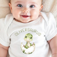 Niedlicher Dinosaurier Personalisierter Dino Babys