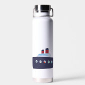 Niedlicher Dinosaurier Schiff Back To School DIY N Trinkflasche (Rückseite)