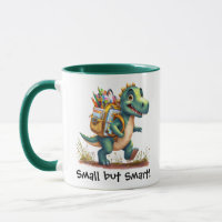 Niedlicher Dinosaurier Schulsticker - "Klein aber