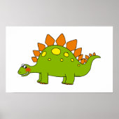 Niedlicher Dinosaurier - Stegosaurus Poster (Vorne)