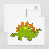 Niedlicher Dinosaurier - Stegosaurus Postkarte (Vorne/Hinten)