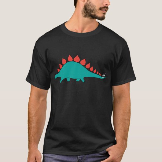 Niedlicher Dinosaurier Stegosaurus T-Shirt (Vorderseite)