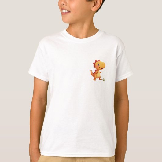 Niedlicher Dinosaurier-T - Shirt (Vorderseite)