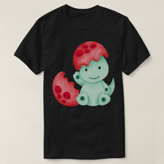 Niedlicher Dinosaurier T-Shirt (Design vorne)