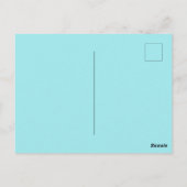 Niedlicher Dinosaurier-Traktor Rainbow B2S School  Postkarte (Rückseite)