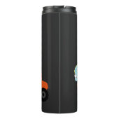 Niedlicher Dinosaurier-Traktorjunge zurück zur Sch Thermosbecher (Rückseite)