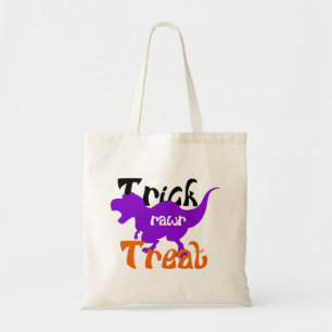 Niedlicher Dinosaurier Trick oder Treat Halloween Tragetasche