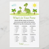 Niedlicher Dinosaurier Was ist in Ihrem Geldbeutel (Vorderseite)