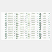 Niedlicher Dinosaurier Wasserdicht Name Set 2 Etiketten (Blatt)