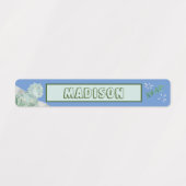 Niedlicher Dinosaurier Wassersicherer Name Set 2 L Etiketten (Design 1)
