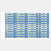 Niedlicher Dinosaurier Wassersicherer Name Set 2 L Etiketten (Blatt)