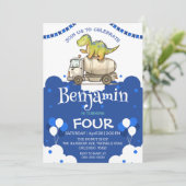 Niedlicher Dinosaurier-Zement-LKW Ballon Schule Ge (Stehend Vorderseite)