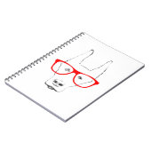 Niedlicher Doberman Pinscher Hundegesicht w Spekta Notizblock (Linke Seite)