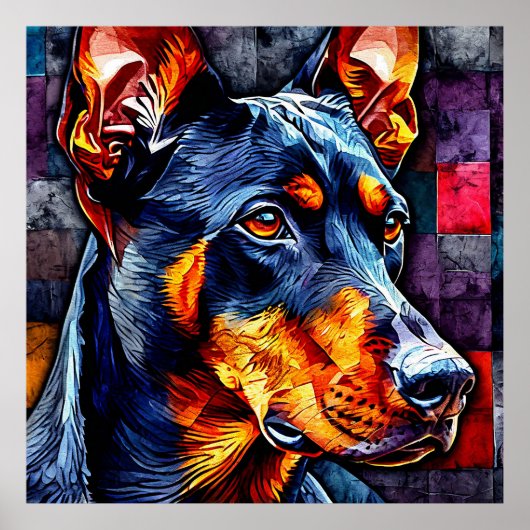 Niedlicher Doberman Poster (Vorne)
