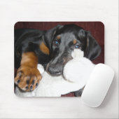 Niedlicher Dobermannpinscher-Welpe Mousepad (Mit Mouse)