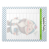Niedlicher Doctor Gnome Themed Symptom Tracker Notizblock (Vorderseite)